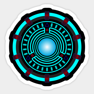 Techno Sci Fi Inspired Graphic Sticker